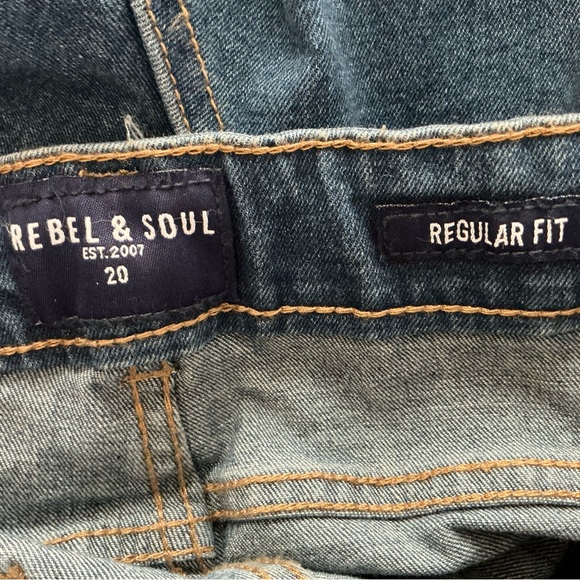 Boy’s Rebel & Soul Regular Fit Flex & Comfort Jeans Size 20 - Picture 6 of 8